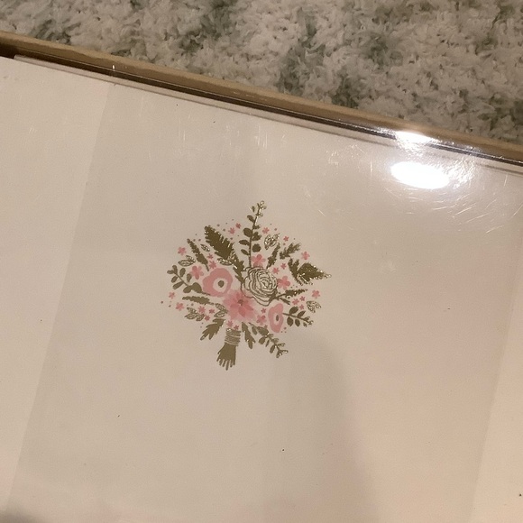 Pink Flower Bouquet with pink envelopes Stationery Set NWT Portico Designs 12 ct - Picture 8 of 15